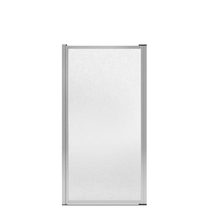 Polar Pivot 31-32 ¾ in. x 64 ½ in. Pivot Shower Door for Alcove Installation with Raindrop glass in Chrome - Plumbing Market