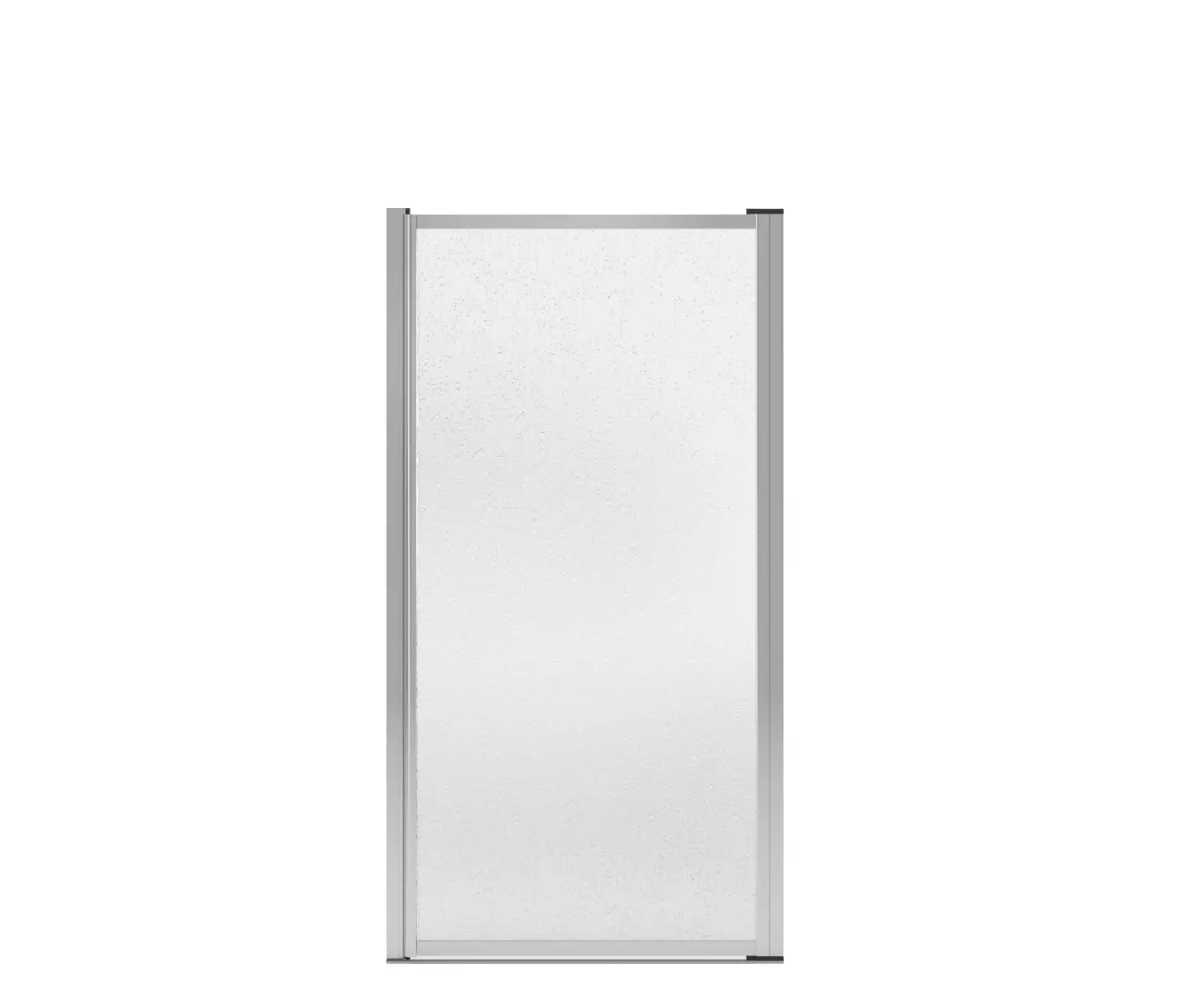 Polar Pivot 33-34 ¾ in. x 64 ½ in. Pivot Shower Door for Alcove Installation with Raindrop glass in Chrome - Plumbing Market