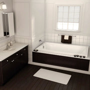 Pose 6030 Acrylic Drop-in End Drain Bathtub in White - Plumbing Market