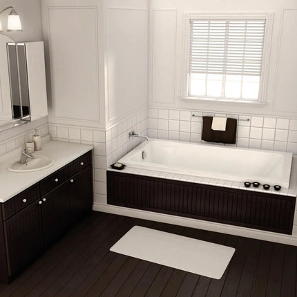 Pose 7236 Acrylic Drop-in End Drain Bathtub in White - Plumbing Market