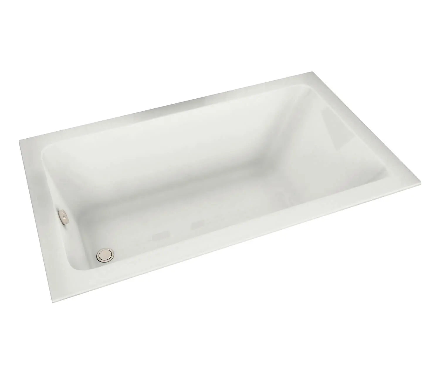 Pose 7236 Acrylic Drop-in End Drain Bathtub in White - Plumbing Market