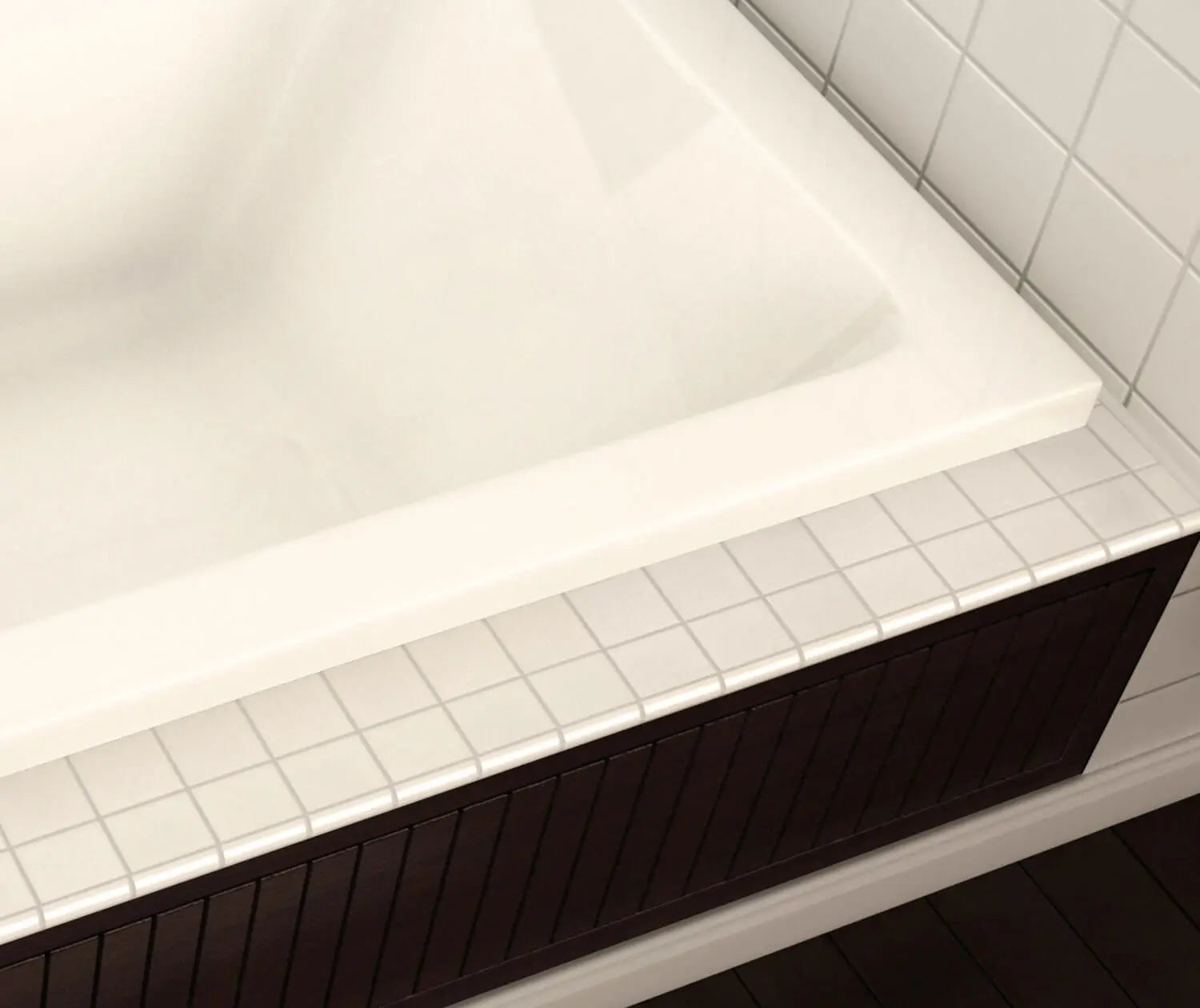 Pose 7236 Acrylic Drop-in End Drain Bathtub in White - Plumbing Market