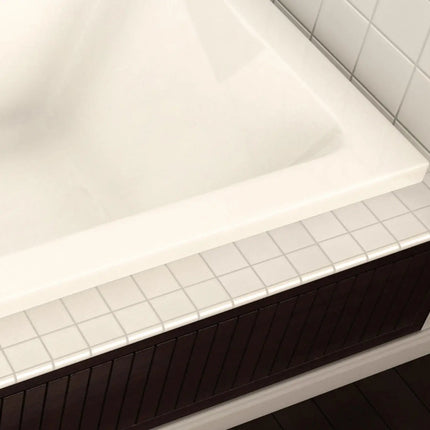 Pose 7236 Acrylic Drop-in End Drain Bathtub in White - Plumbing Market