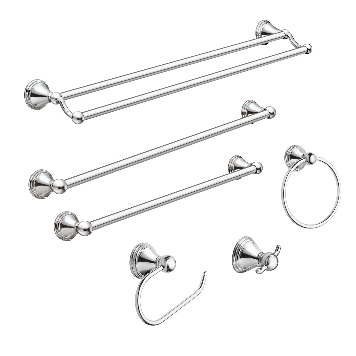 Moen Preston 24" Double Towel Bar DN8422 in Chrome (DN8422CH) - view 2