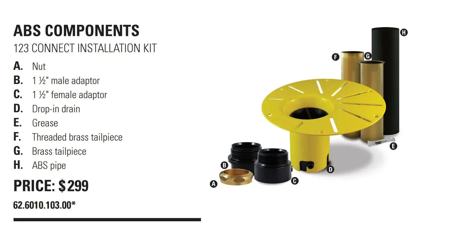 Produits Neptune Drop-in Drain Installation Kit for Your Freestanding Bathtub - Plumbing Market