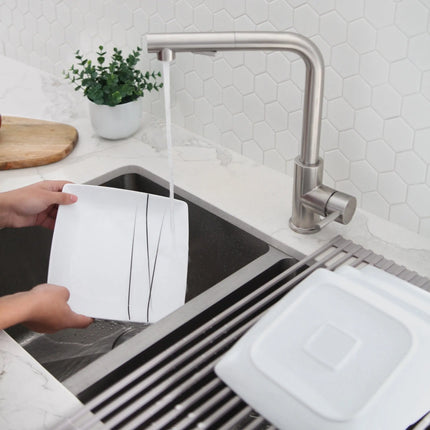 Pull Down Kitchen Faucet + Water Tap - Brushed Stainless Steel Finish by Stylish® K130SK147S - Plumbing Market