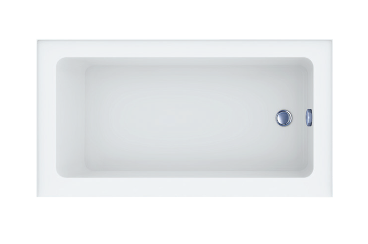 Oceania Pure alcove bathtub top view