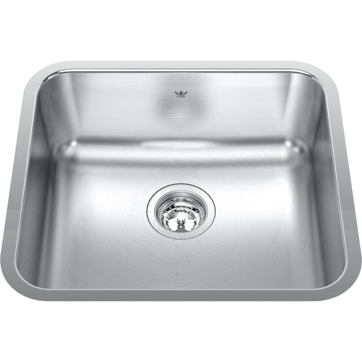 Kindred Steel Queen 19.75" x 17.75" undermount single bowl stainless steel kitchen sink QSUA1820-8