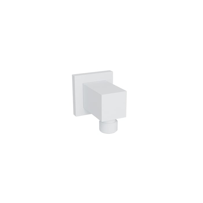 Baril Square Wall-Mounted Supply Elbow RAC-9001-18 in White