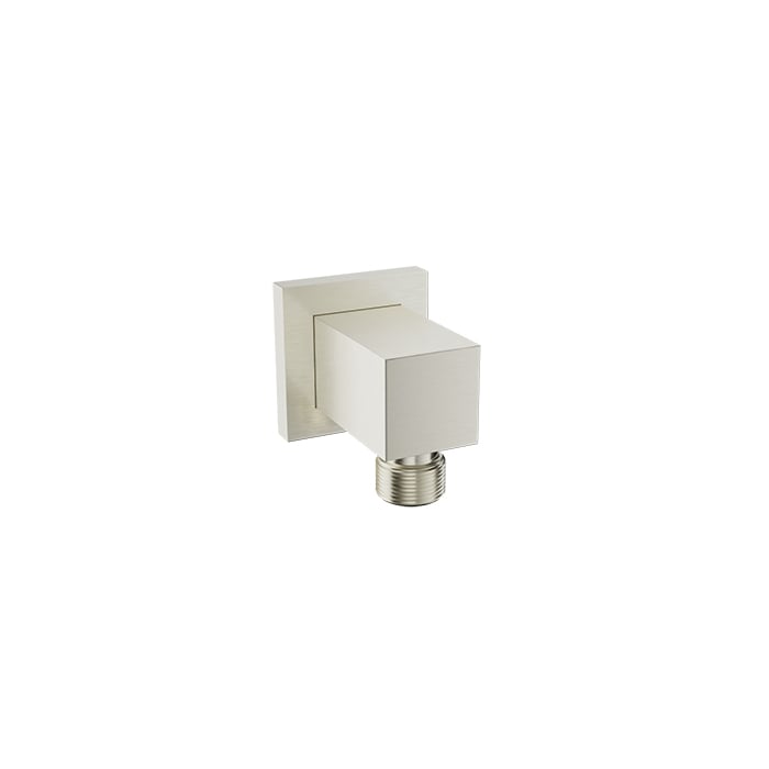 Baril Square Wall-Mounted Supply Elbow RAC-9001-18 in Brushed Nickel