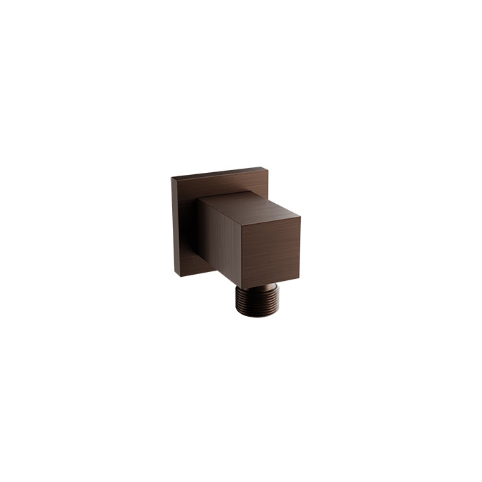 Baril Square Wall-Mounted Supply Elbow RAC-9001-18 in Venetian Bronze