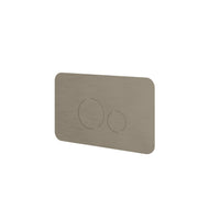 Aquabrass Round Flush Plate for Wall Carrier RFP01 in brushed black chrome