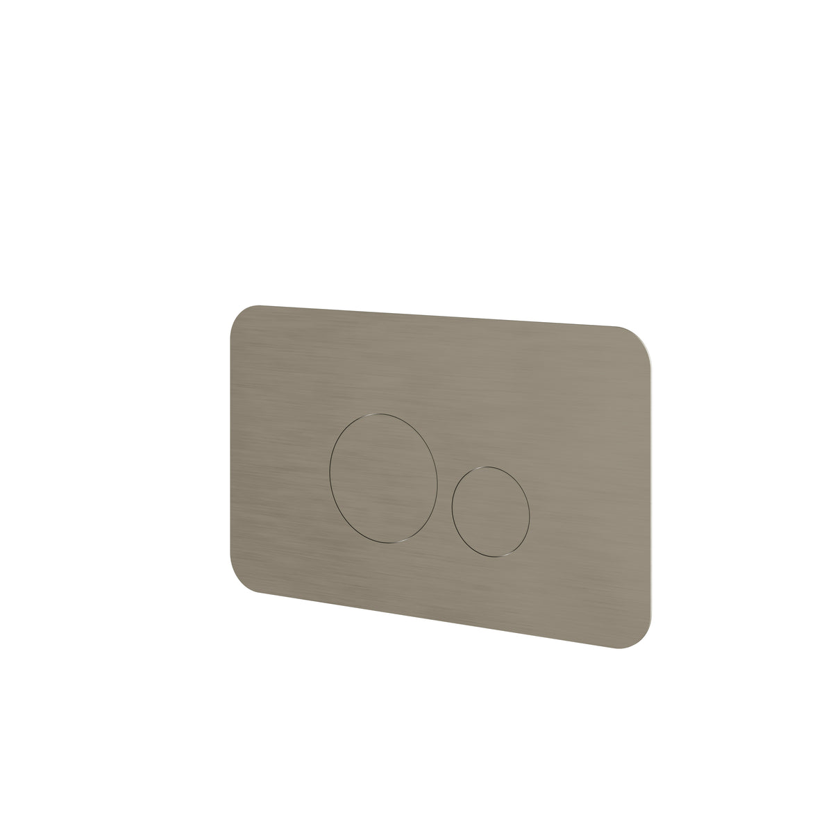 Aquabrass Round Flush Plate for Wall Carrier RFP01 in brushed black chrome
