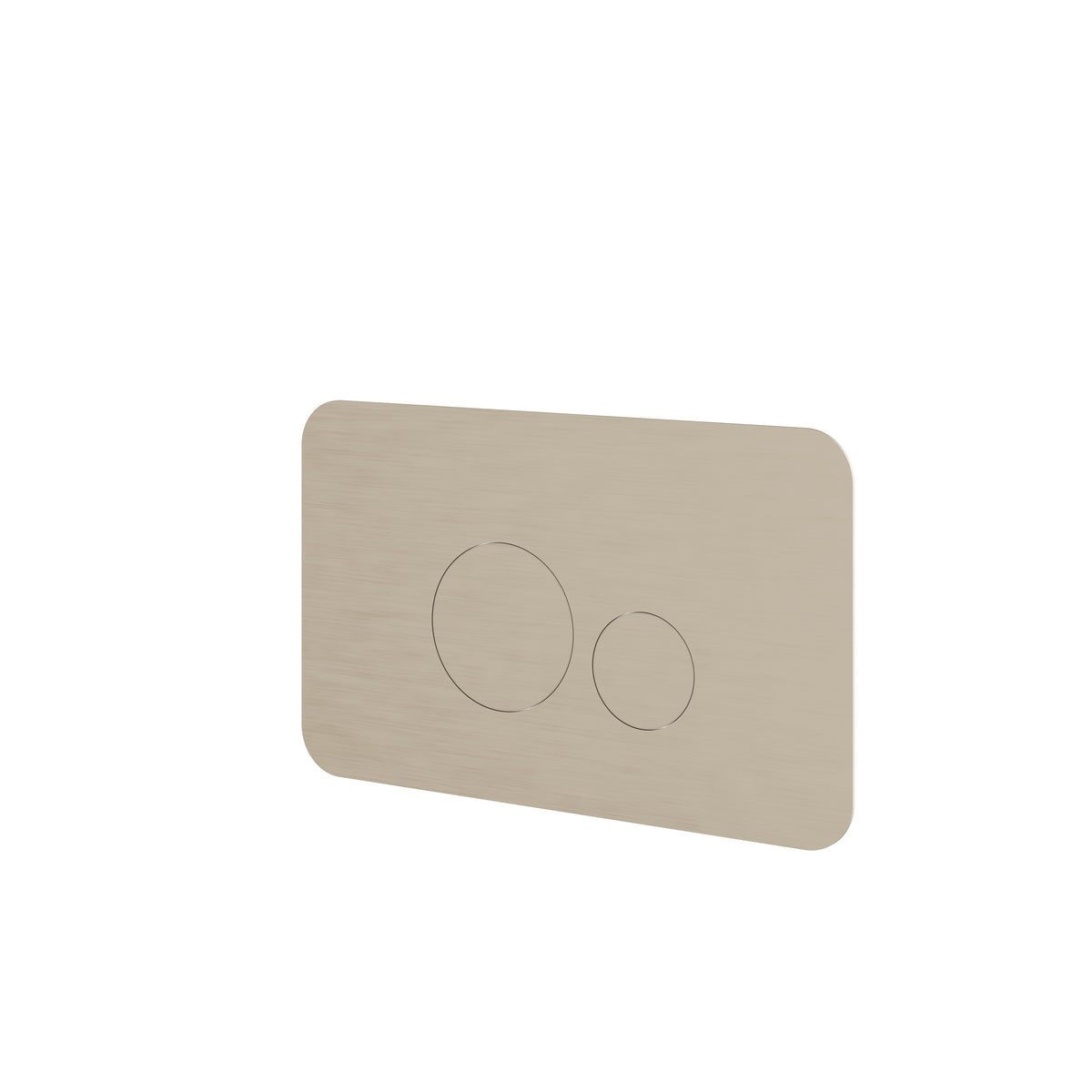 Aquabrass Round Flush Plate for Wall Carrier RFP01 in brushed nickel