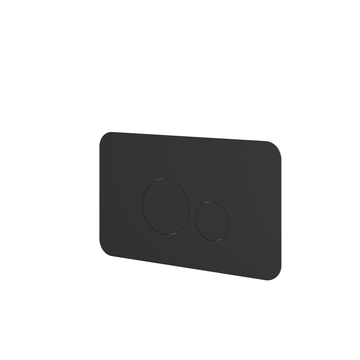 Aquabrass Round Flush Plate for Wall Carrier RFP01 in black