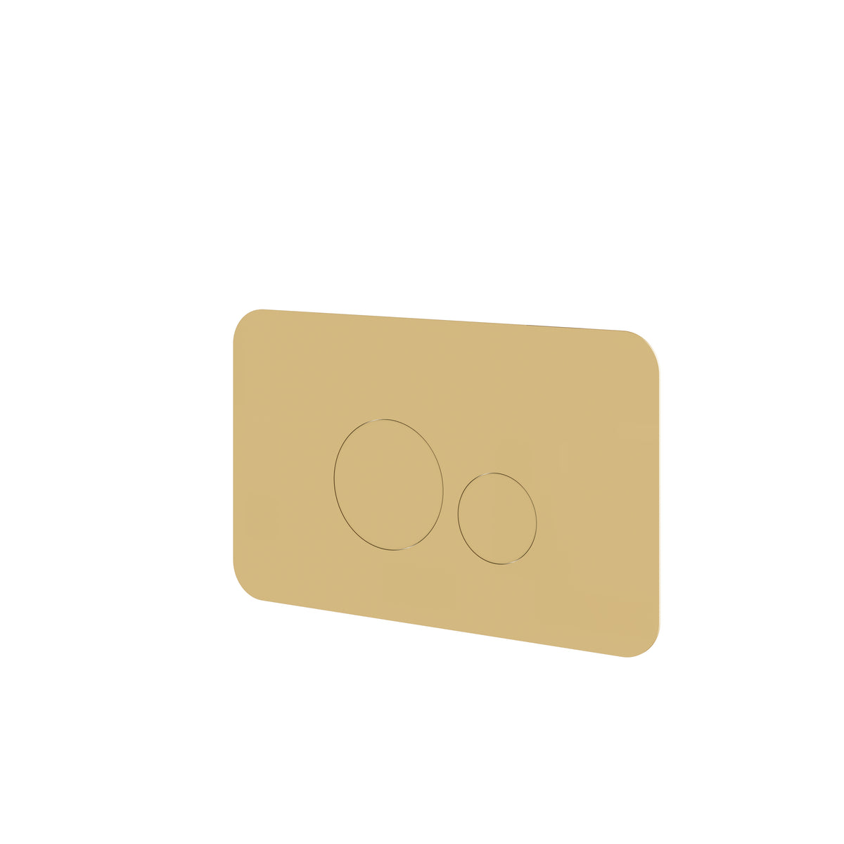 Aquabrass Round Flush Plate for Wall Carrier RFP01 in polished gold