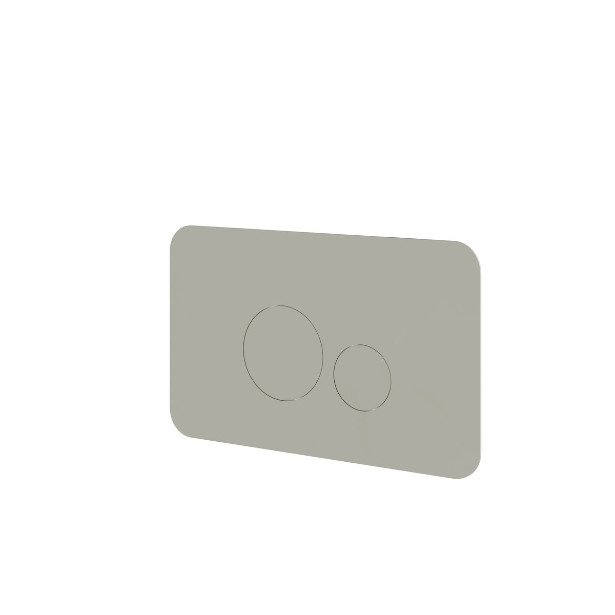 Aquabrass Round Flush Plate for Wall Carrier RFP01 in polished nickel