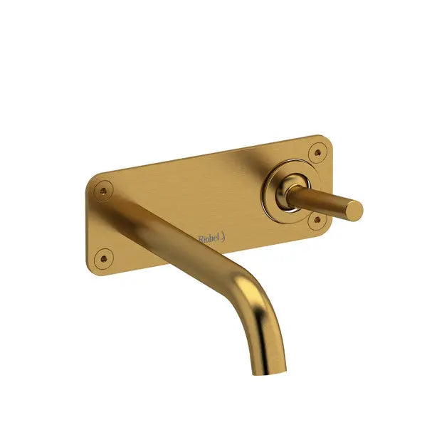 RIobel Riu Wall Mount Bathroom Faucet Brushed Gold - Plumbing Market