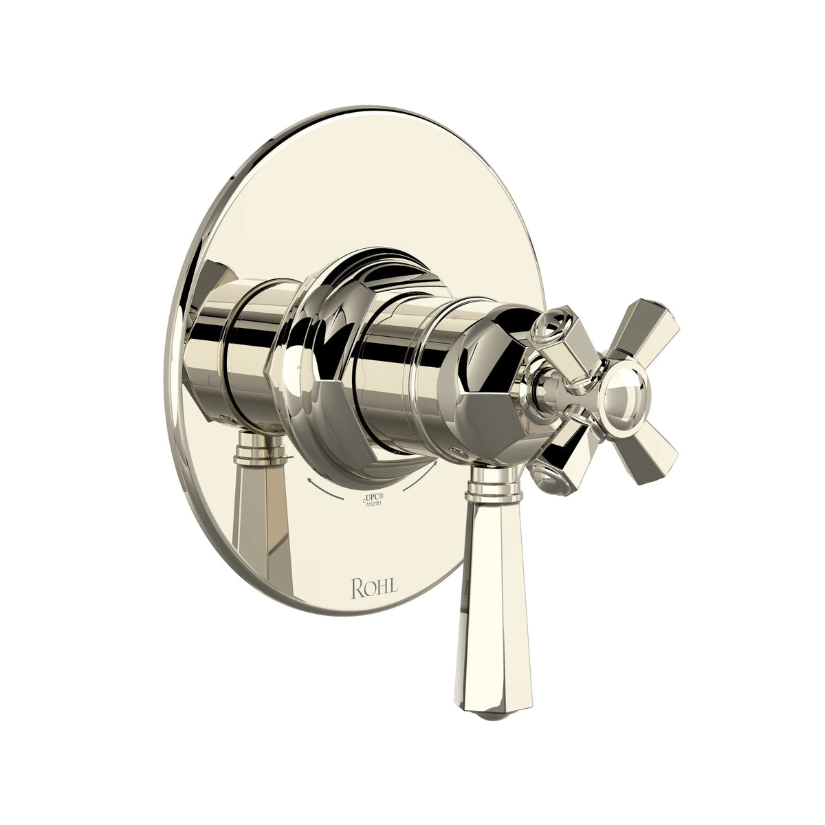 ROHL 1/2" Therm & Pressure Balance Trim With 2 Functions TTN44W1 - Polished Nickel