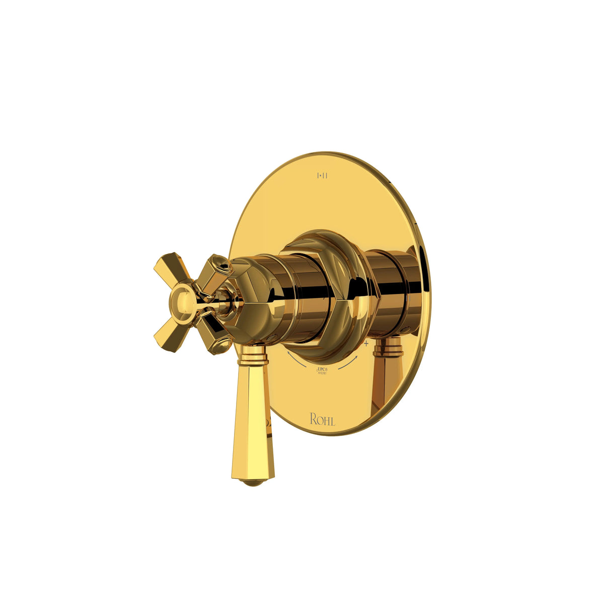 ROHL 1/2" Therm & Pressure Balance Trim With 3 Functions TTN23W1 - Unlacquered Brass