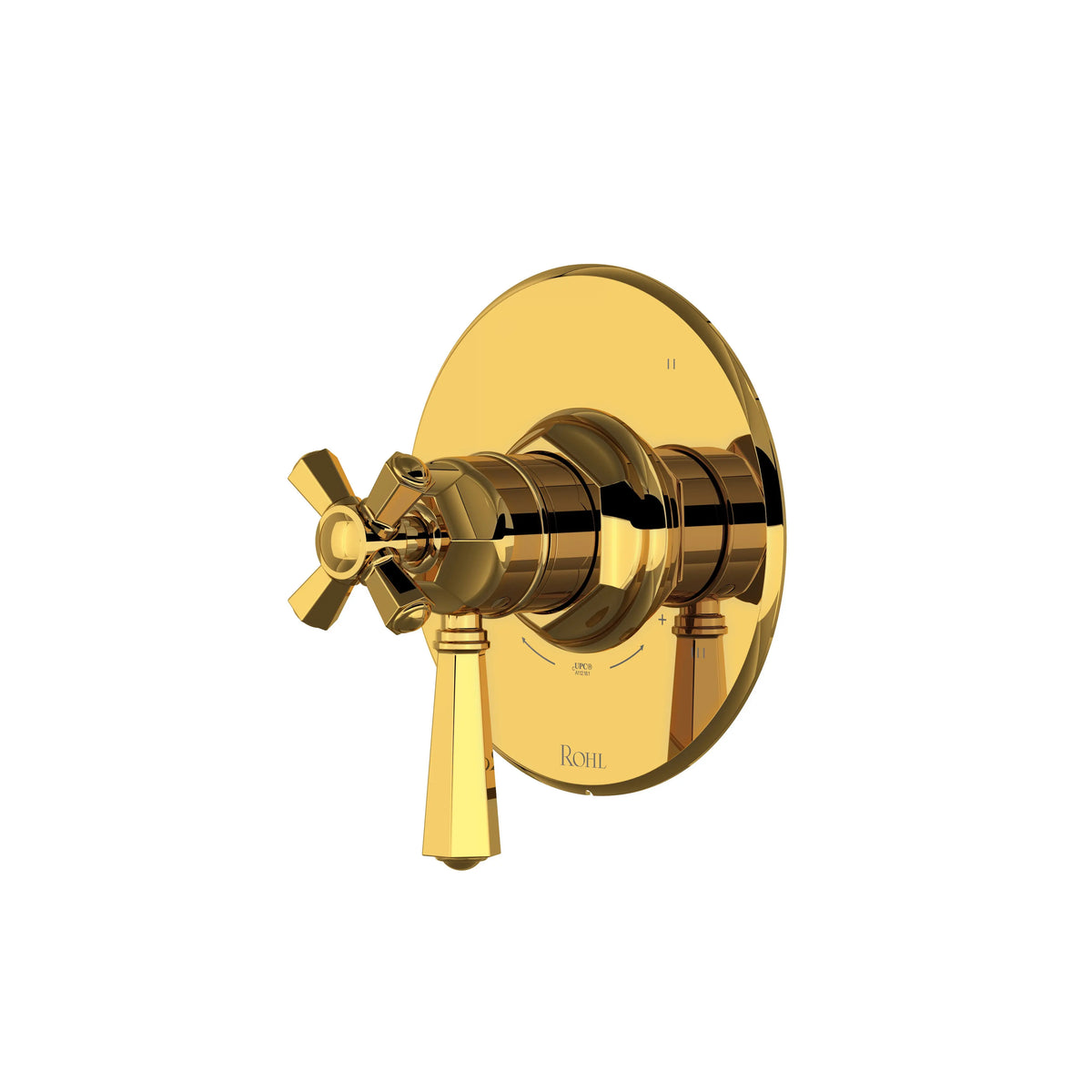 ROHL 1/2" Therm & Pressure Balance Trim With 5 Functions TTN45W1 - Unlacquered Brass