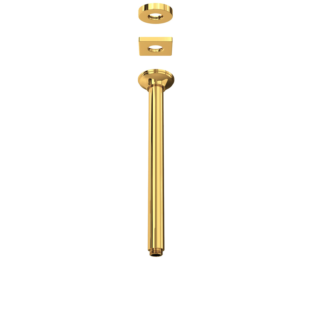 ROHL 13" Ceiling Mount Shower Arm 1505/12 - Italian Brass