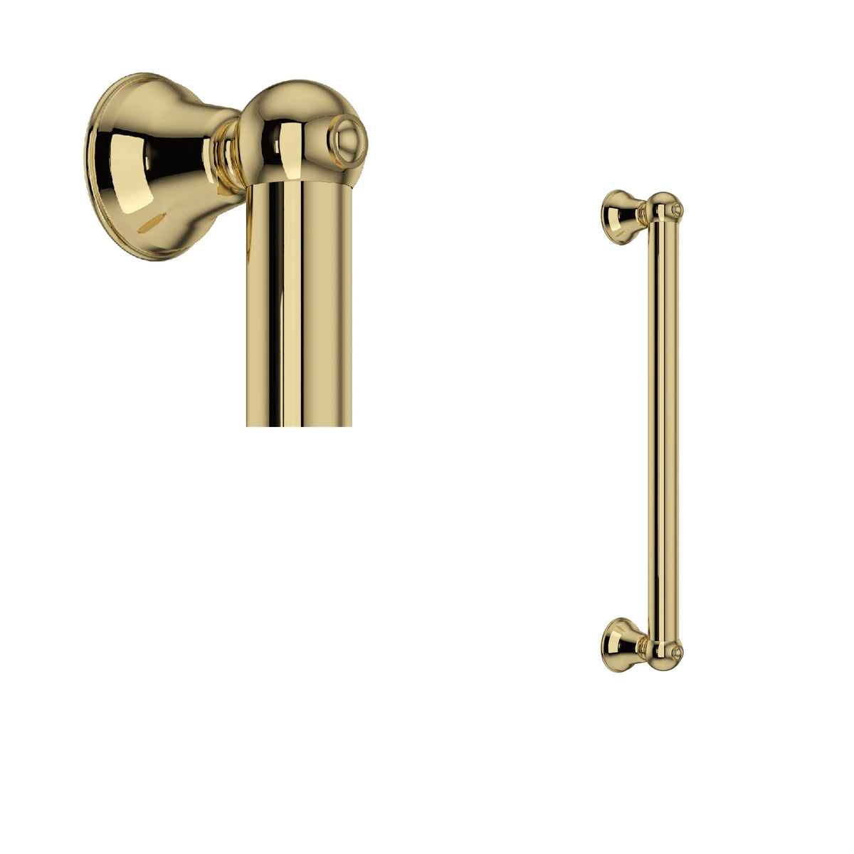 ROHL 18" Grab Bar 1252 - Unlacquered Brass