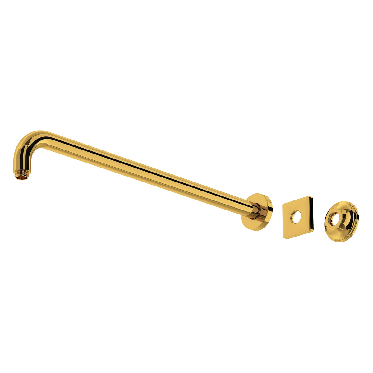ROHL 20" Wall Mount Shower Arm 200127SA - Unlacquered Brass