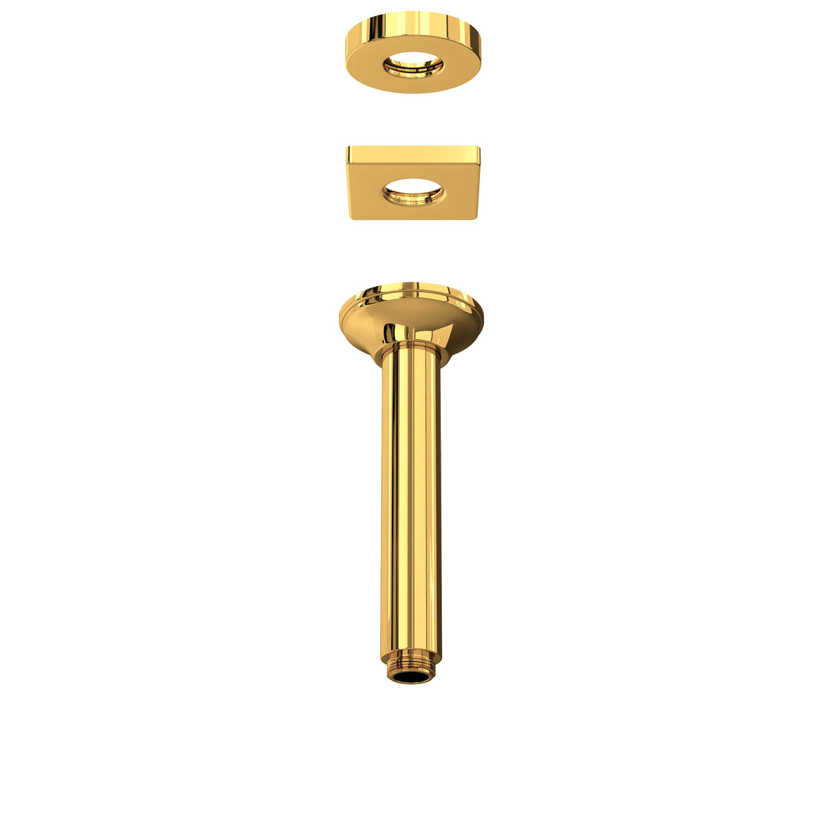 ROHL 7" Ceiling Mount Shower Arm 1505/6 - Italian Brass
