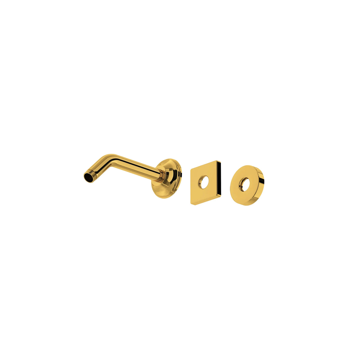 ROHL 7" Wall Mount Shower Arm 1440/6 - Unlacquered Brass