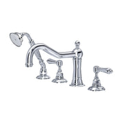 ROHL Acqui 4-Hole Deck Mount Tub Filler A1404LM - Polished Chrome