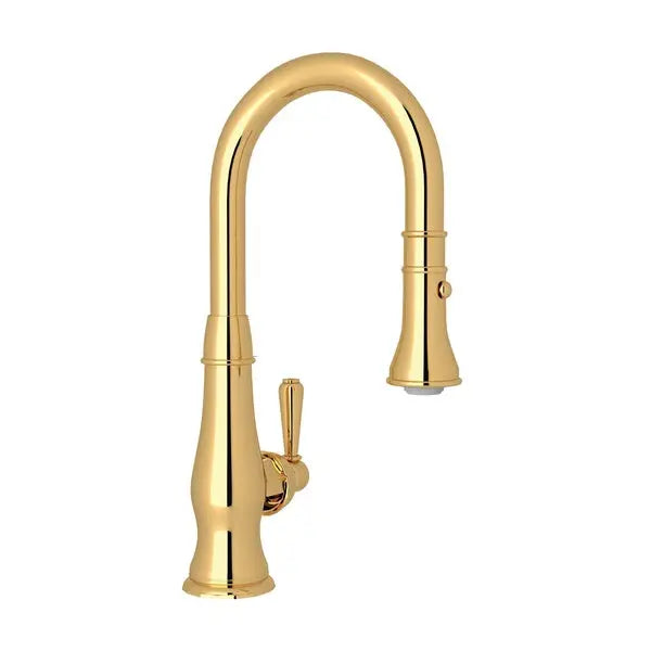 ROHL Acqui Pull-Down Bar/Food Prep Kitchen Faucet A3420S - Italian Brass