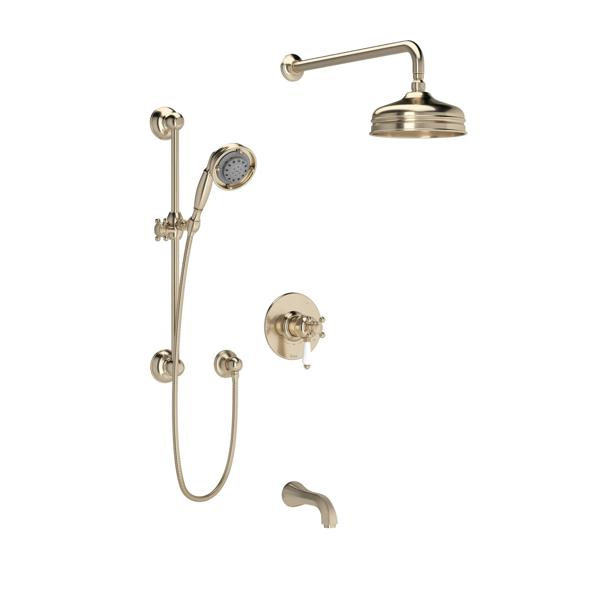 ROHL Acqui Shower Kit 1345 Trim TKIT1345AQLP - Satin Nickel