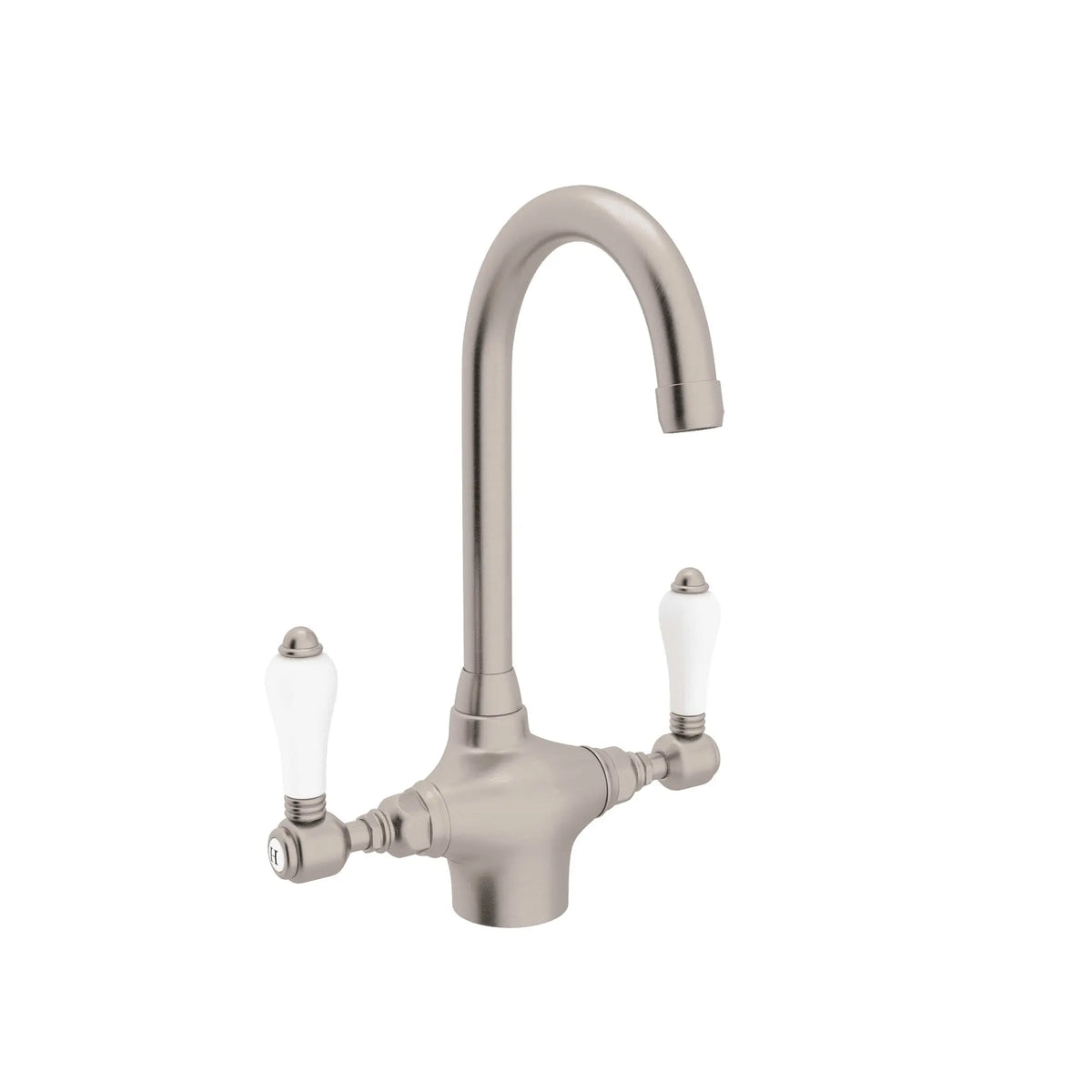 ROHL Acqui Two Handle Bar/Food Prep Kitchen Faucet A1667LP - Satin Nickel