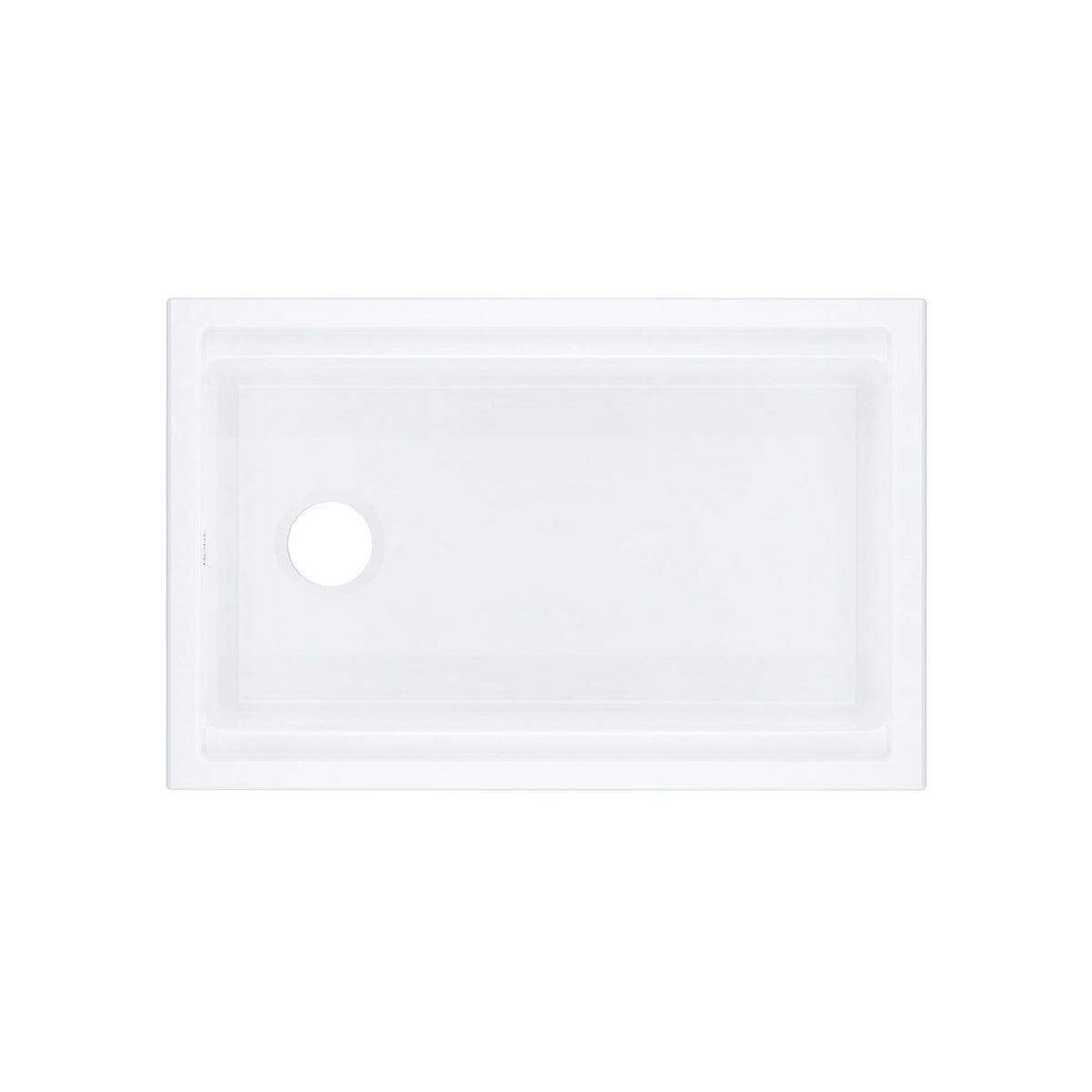 ROHL Allia 30" Fireclay Undermount Chef/Workstation Sink ALUM3019WS - White