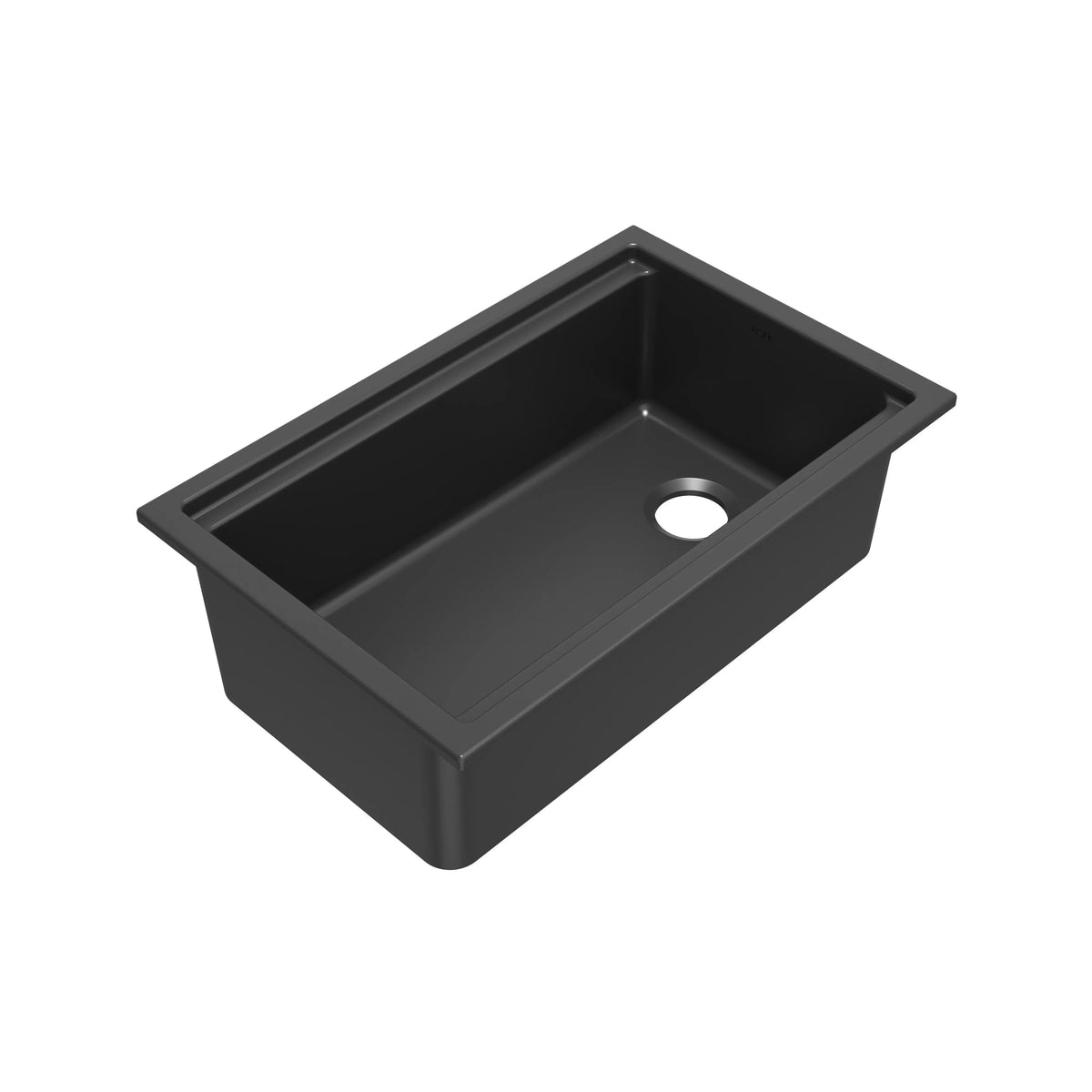 ROHL Allia 30" Fireclay Undermount Chef/Workstation Sink ALUM3019WS - Satin Black
