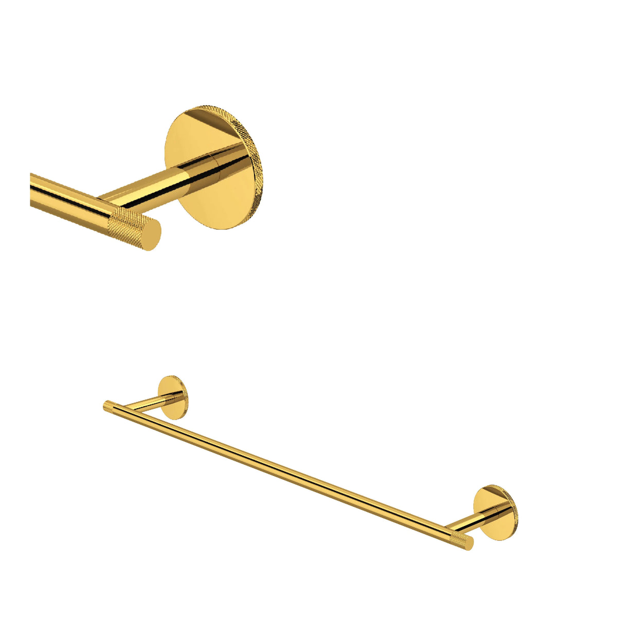 ROHL Amahle 24" Towel Bar AM25WTB24 - Unlacquered Brass