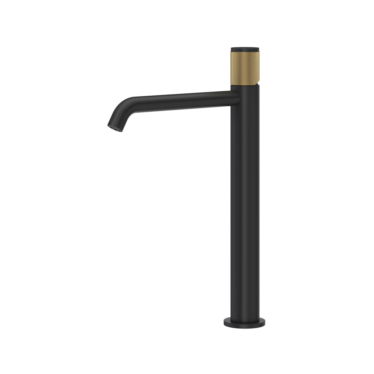 ROHL Amahle Single Handle Tall Lavatory Faucet AM02D1 - Matte Black/Antique Gold