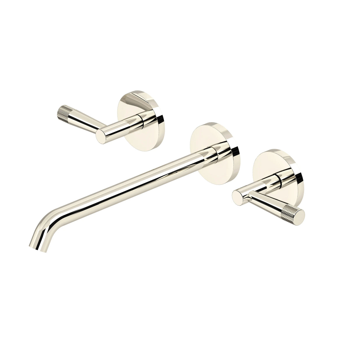 ROHL Amahle Wall Mount Tub Filler Trim With C-Spout TAM06W3LM - Polished Nickel