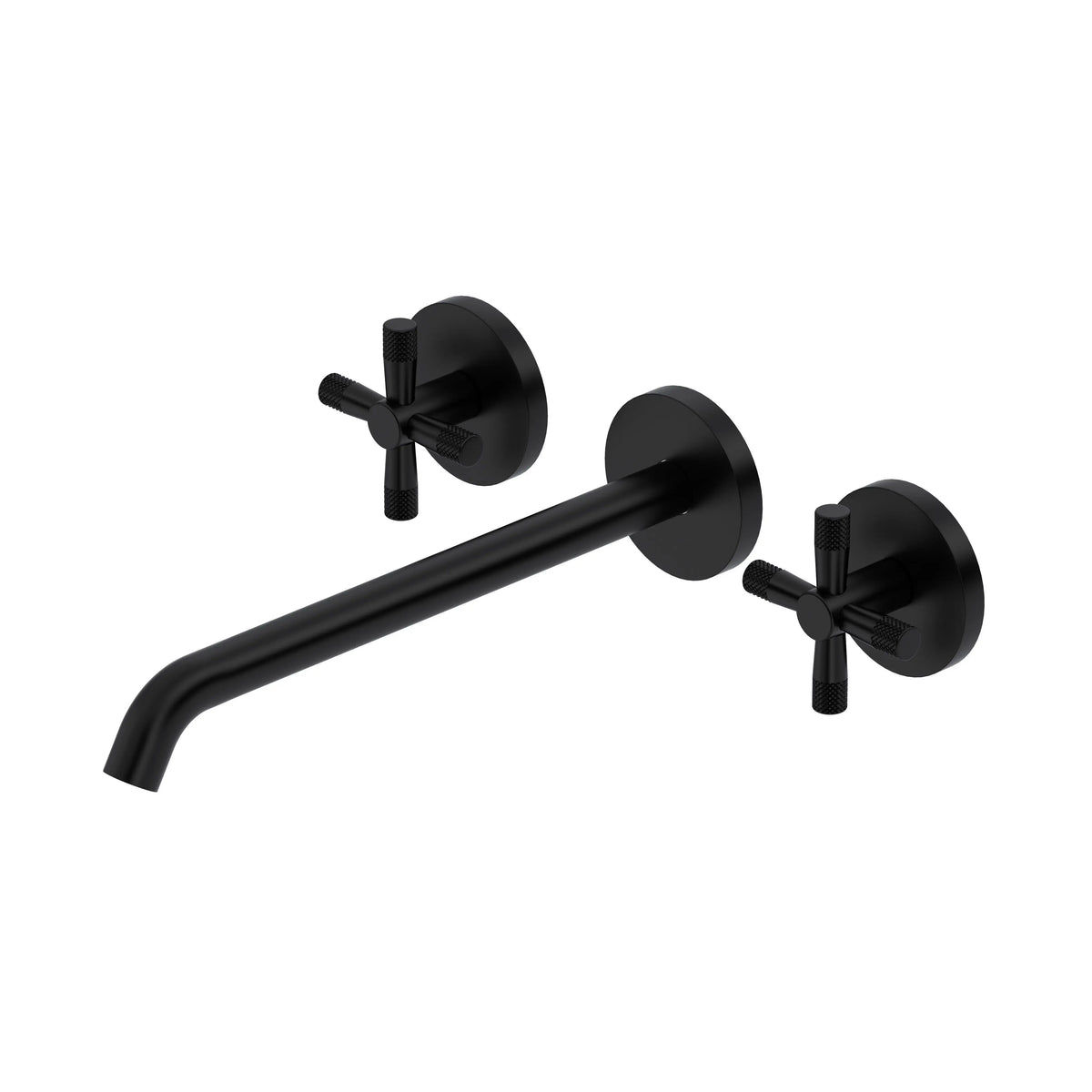 ROHL Amahle Wall Mount Tub Filler Trim With C-Spout TAM06W3XM - Matte Black
