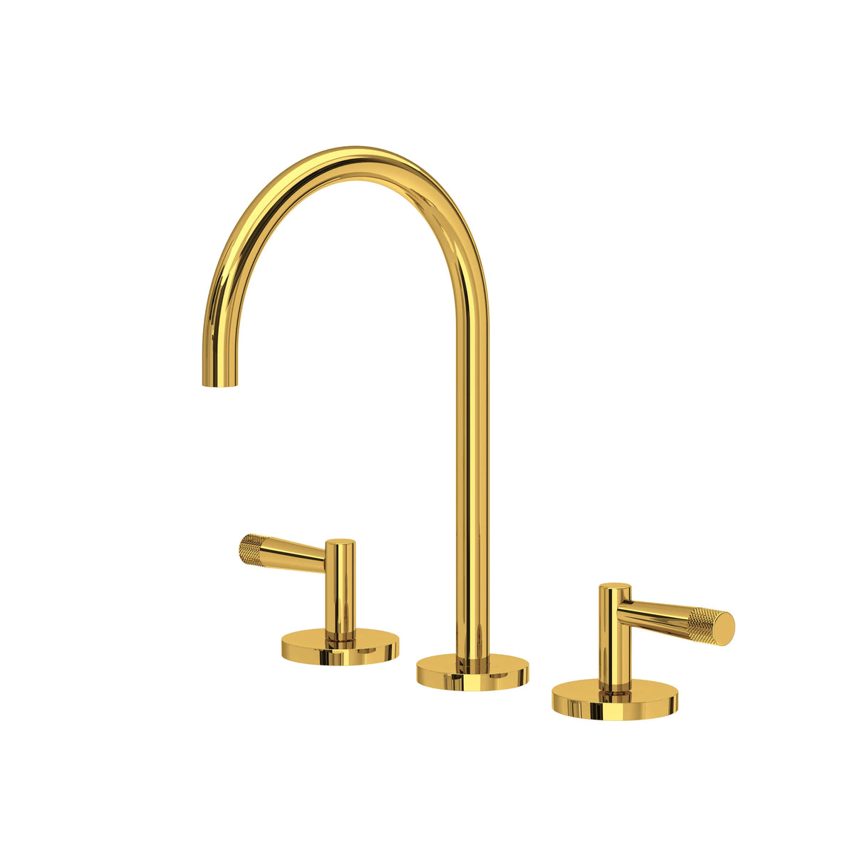 ROHL Amahle Widespread Lavatory Faucet With C-Spout AM08D3LM - Unlacquered Brass