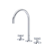 ROHL Amahle Widespread Lavatory Faucet With C-Spout AM08D3XM - Polished Chrome
