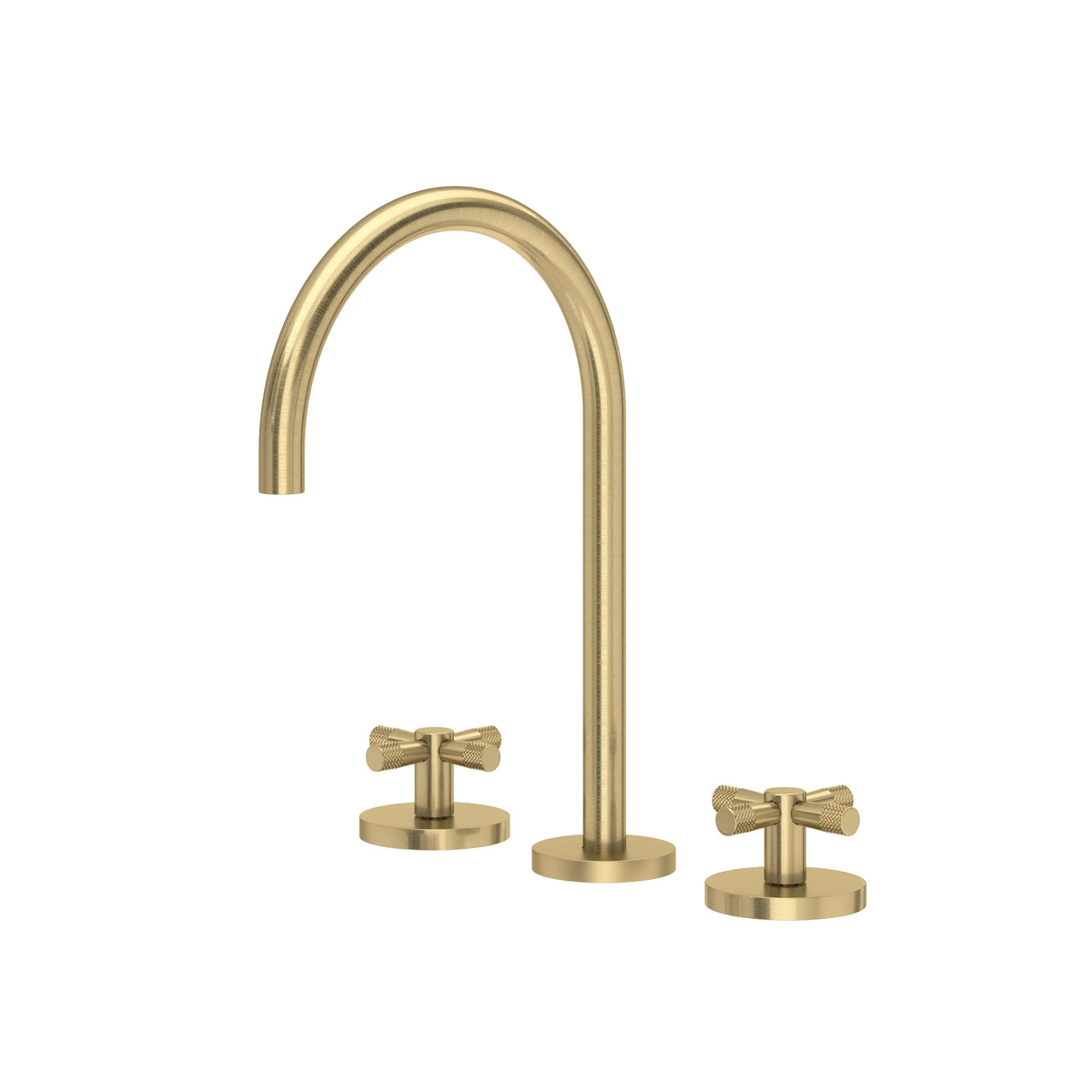 ROHL Amahle Widespread Lavatory Faucet With C-Spout AM08D3XM - Antique Gold