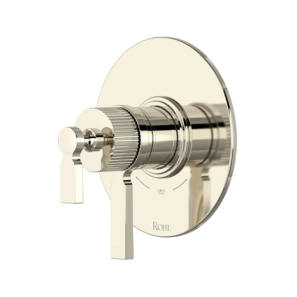 ROHL Apadana 1/2" Therm & Pressure Balance Trim With 2 Functions TAD44W1 - Polished Nickel
