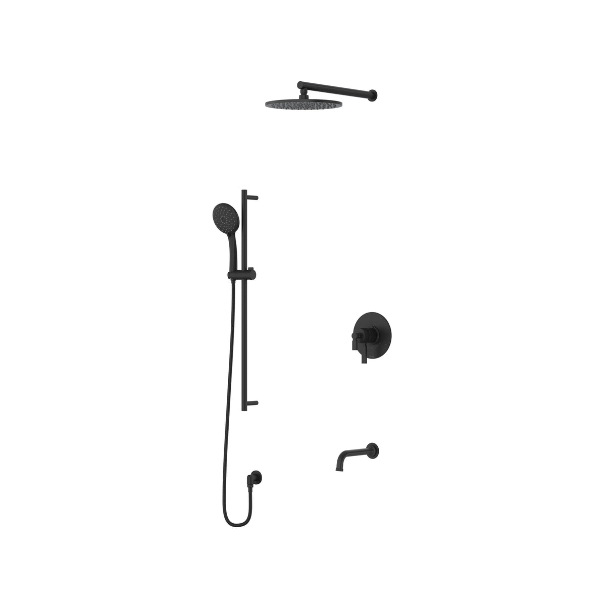 ROHL Apadana Shower Kit 1345 Trim TKIT1345AD - Matte Black