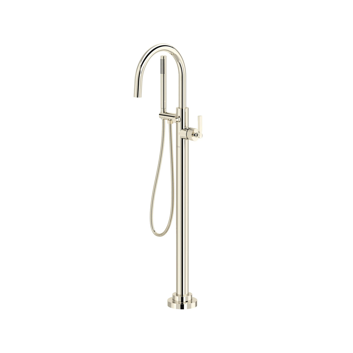 ROHL Apadana Single Hole Floor Mount Tub Filler Trim TAD06HF1 - Polished Nickel