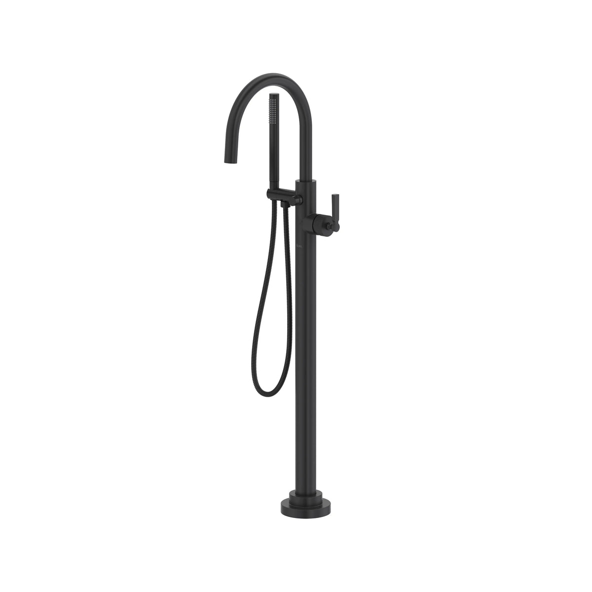 ROHL Apadana Single Hole Floor Mount Tub Filler Trim TAD06HF1 - Matte Black
