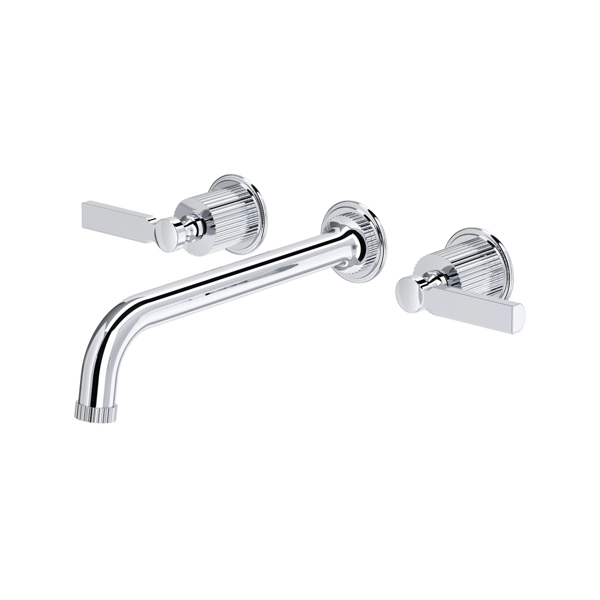 ROHL Apadana Wall Mount Tub Filler Trim With C-Spout TAD06W3LM - Polished Chrome