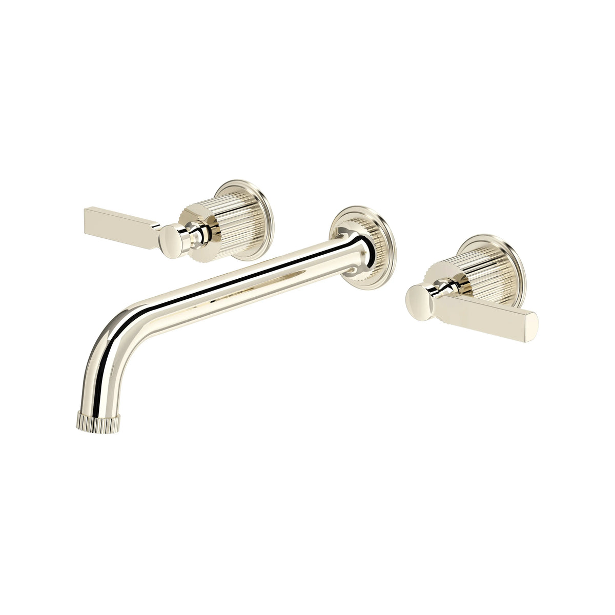 ROHL Apadana Wall Mount Tub Filler Trim With C-Spout TAD06W3LM - Polished Nickel