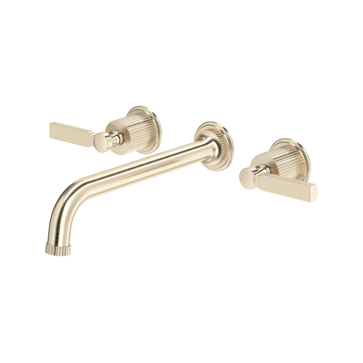 ROHL Apadana Wall Mount Tub Filler Trim With C-Spout TAD06W3LM - Satin Nickel